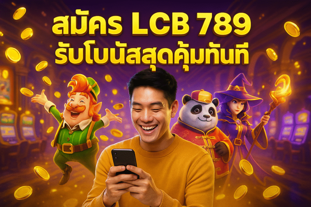 สมัคร LCB 789 รับโบนัสสุดคุ้มทันที